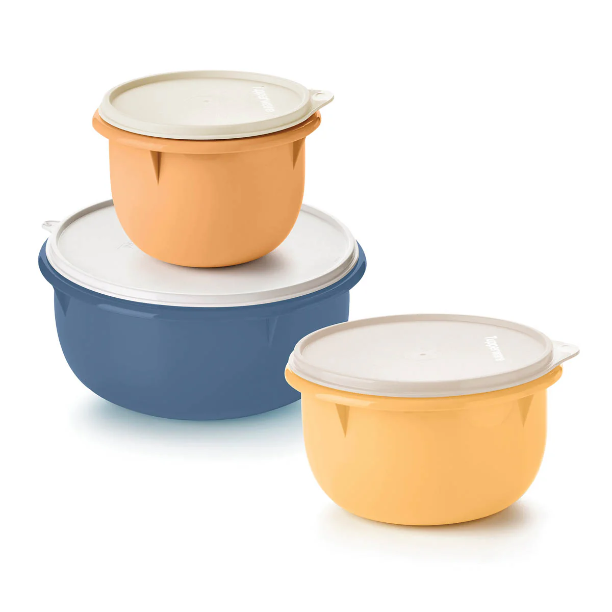 Tupperware® 3-pc Multipurpose Mixing Bowl Set for Food Prep and Storage - Image 2