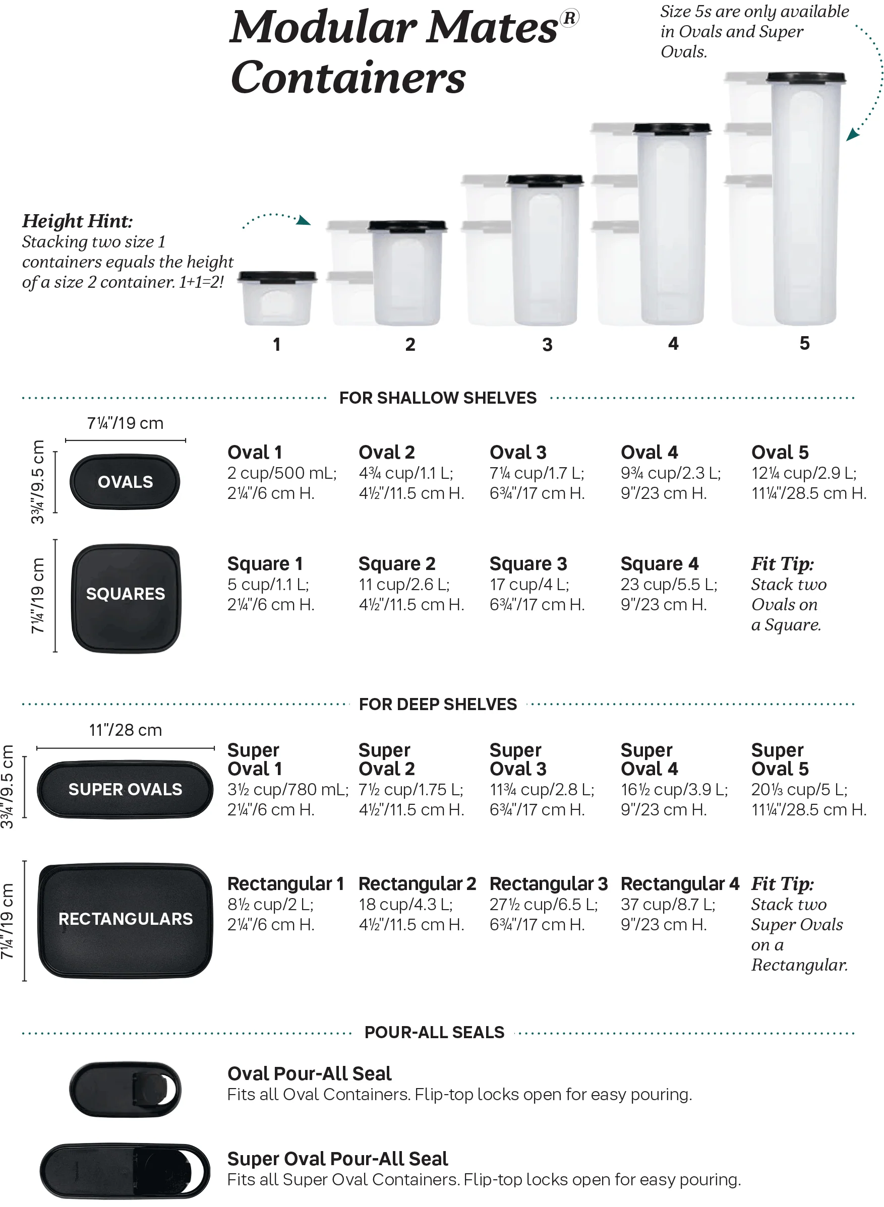 Tupperware® Modular Mates® Rectangle 4 | Food Container 37-cup / 8.7 L - Image 6