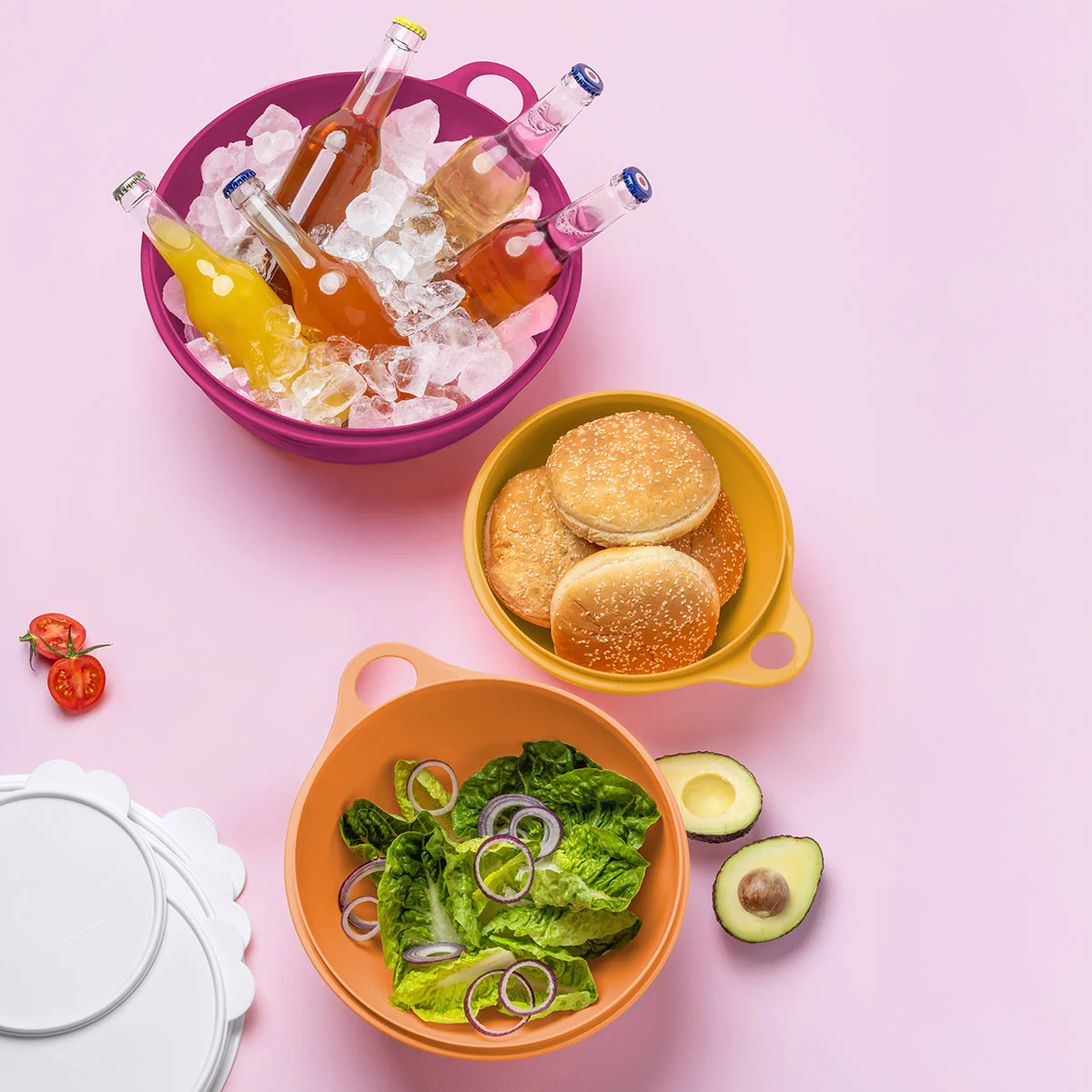 Tupperware® Thatsa® Bowls | Set of 3 | Airtight, Leakproof Mixing Bowls - Image 3