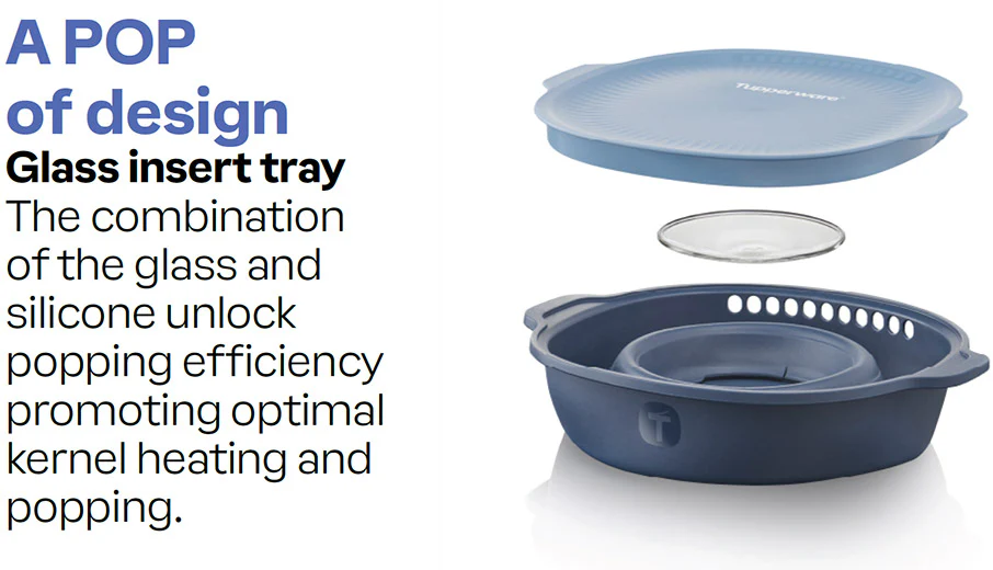 Tupperware® WOW Pop Microwave Popcorn Maker | All-in-1 Popper - Image 4